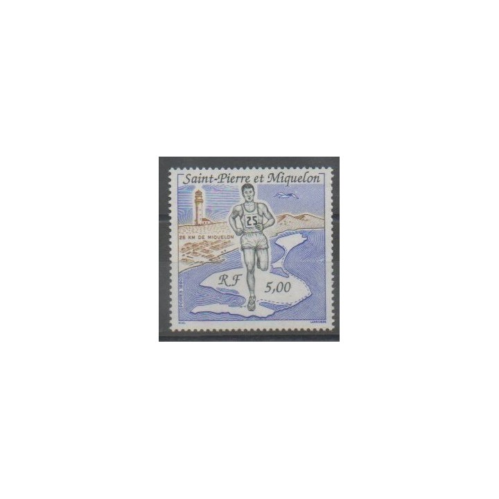 Timbres - Saint-Pierre et Miquelon - 1990 - No 522 - Sports divers