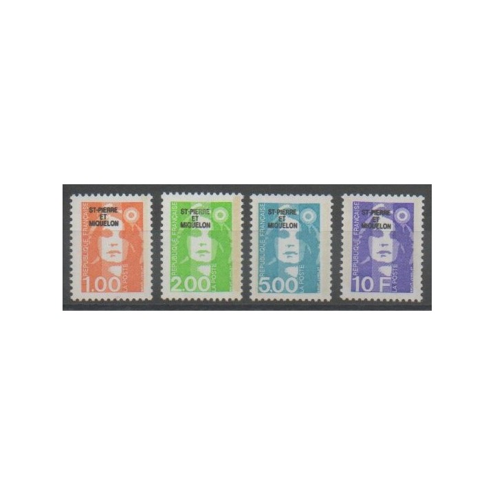 Timbres - Saint-Pierre et Miquelon - 1990 - No 523/526