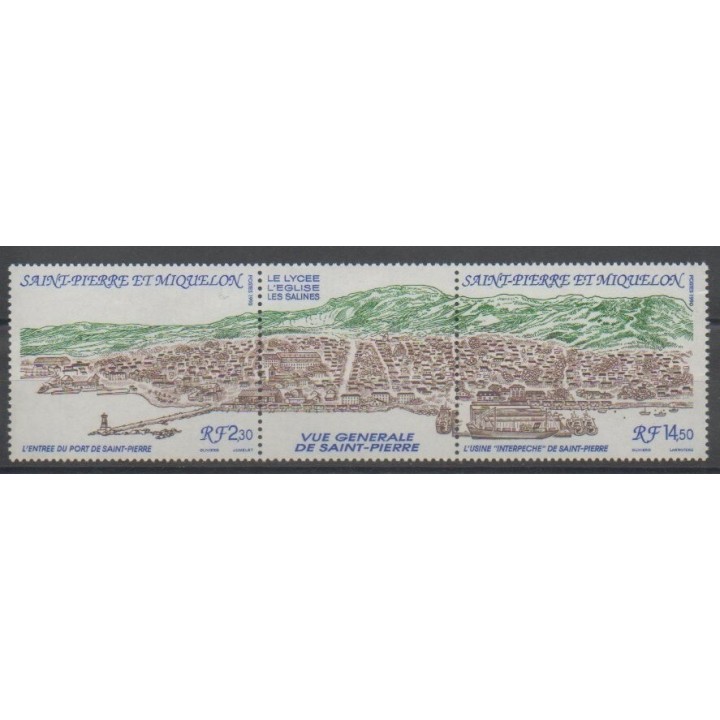 Timbres - Saint-Pierre et Miquelon - 1990 - No 530A - Sites