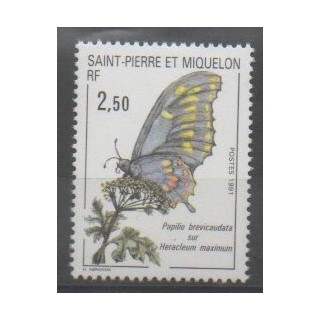 Stamps - Saint-Pierre and Miquelon - 1991 - Nb 534 - Insects