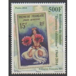 Polynésie - 2014 - No 1077 - Timbres sur timbres