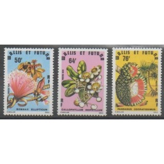 Timbres - Wallis et Futuna - 1979 - No 234/236 - Fleurs