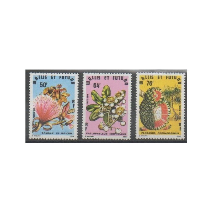 Stamps - Wallis and Futuna - 1979 - Nb 234/236 - Flowers