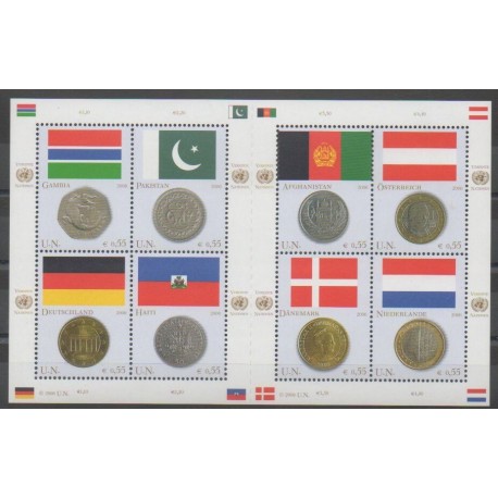 United Nations (UN - Vienna) - 2006 - Nb 488/495 - Flags - Coins, Banknotes Or Medals