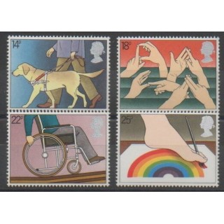 Timbres - Grande-Bretagne - 1981 - No 976/979 - Santé ou Croix-Rouge