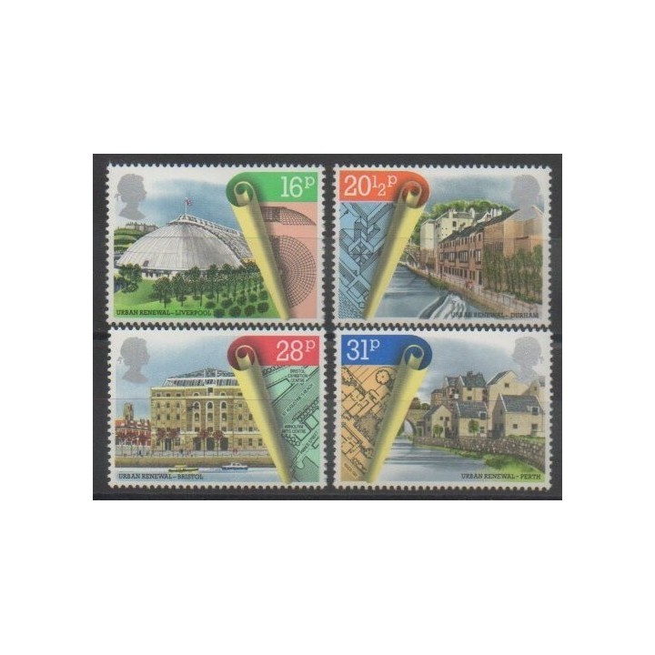 Stamps - Great Britain - 1984 - Nb 1122/1125 - Monuments