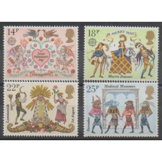 Stamps - Great Britain - 1981 - Nb 972/975
