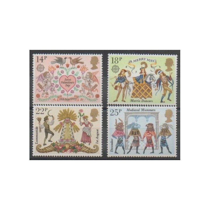 Timbres - Grande-Bretagne - 1981 - No 972/975