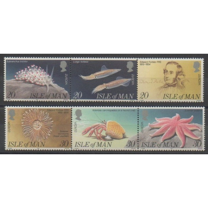 Stamps - Man (Isle of) - 1994 - Nb 623/628 - Sea animals - Europa