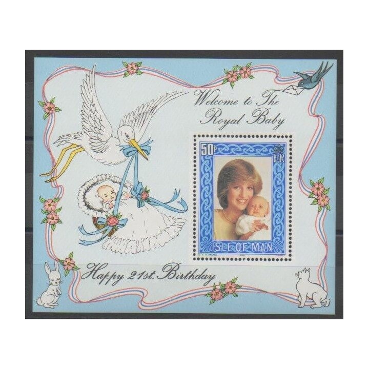 Timbres - Man (Ile de) - 1982 - No BF6 - Royauté - Principauté