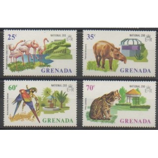 Stamps - Grenade - 1973 - Nb 459/462 - Mamals - Birds