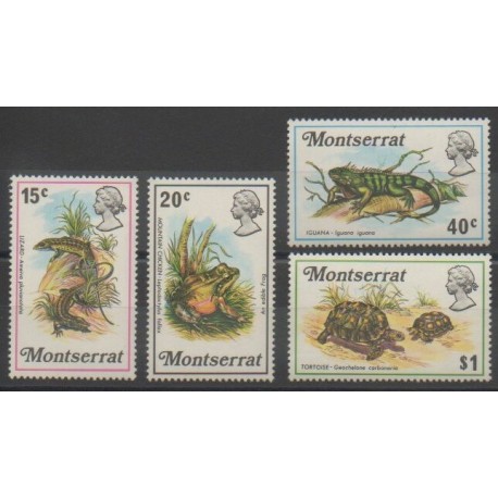 Montserrat - 1972 - Nb 278/281 - Reptils