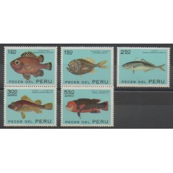 Peru - 1972 - Nb 560/562 - PA312/PA313 - Sea animals