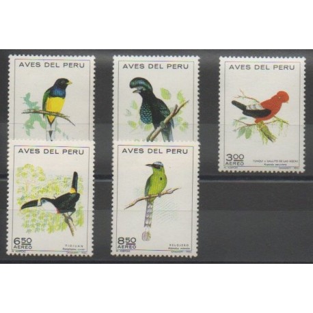 Peru - 1972 - Nb PA315/PA319 - Birds