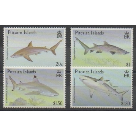Pitcairn - 1992 - Nb 385/388 - Sea animals
