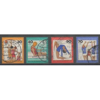 Timbres - Allemagne occidentale (RFA) - 1976 - No 731/734 - Sports divers - Oblitéré