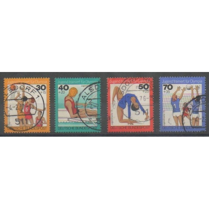 Stamps - West Germany (FRG) - 1976 - Nb 731/734 - Various sports - Used