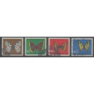Timbres - Allemagne occidentale (RFA) - 1962 - No 248/251 - Insectes - Oblitéré