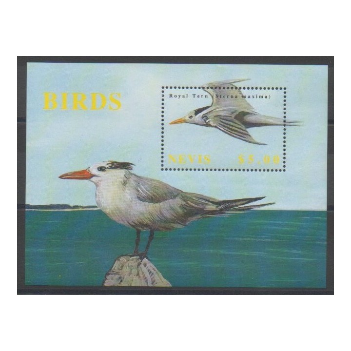 Timbres - Nevis - 2002 - No BF217 - Oiseaux