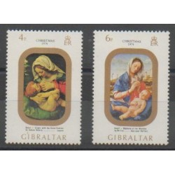 Gibraltar - 1974 - Nb 312/313 - Christmas