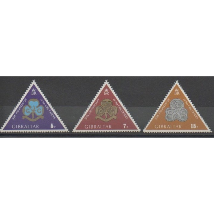 Stamps - Gibraltar - 1975 - Nb 320/322 - Scouts