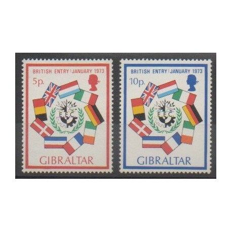 Gibraltar - 1973 - Nb 292/293 - Flags