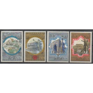 Timbres - Russie - 1979 - No 4617/4620 - Monuments