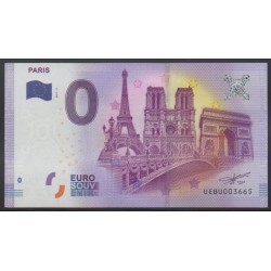 Billet souvenir - Paris - 2017