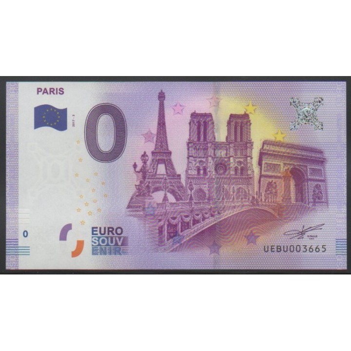 Billet souvenir - Paris - 2017