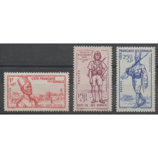 Timbres - Côte des Somalis  - 1941 - No 188/190