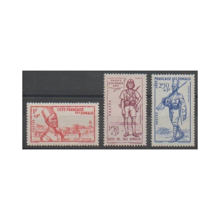 Timbres - Côte des Somalis  - 1941 - No 188/190