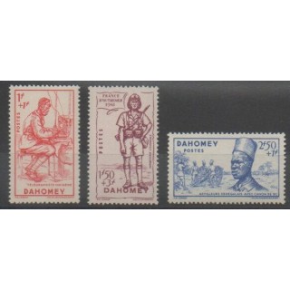 Timbres - Dahomey  - 1941 - No 142/144