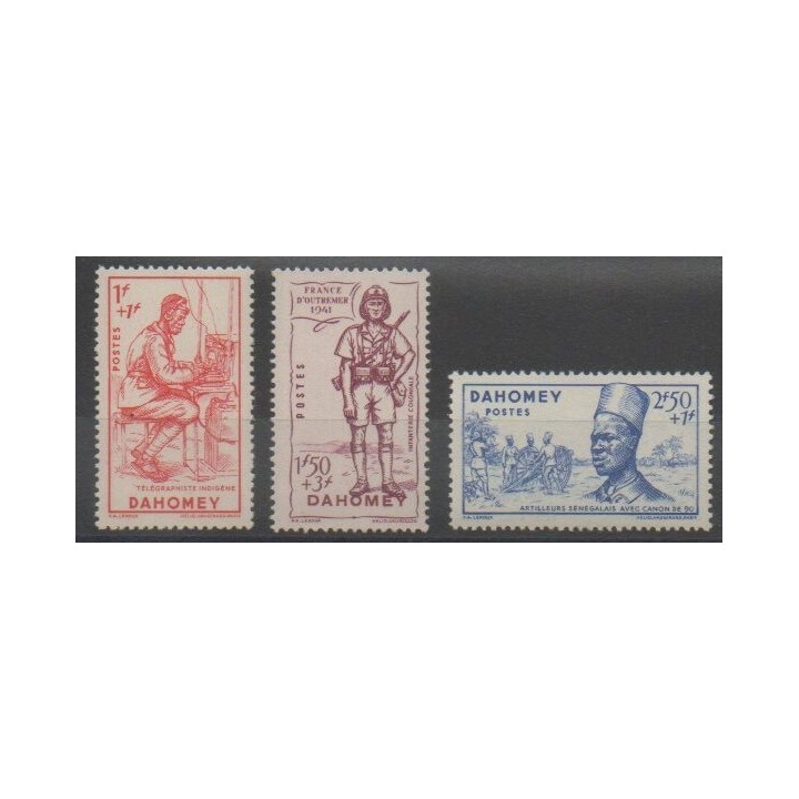 Stamps - Dahomey - 1941 - Nb 142/144