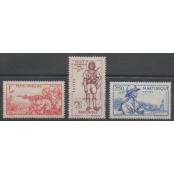 Martinique - 1941 - No 186/188 - Neuf avec charnière