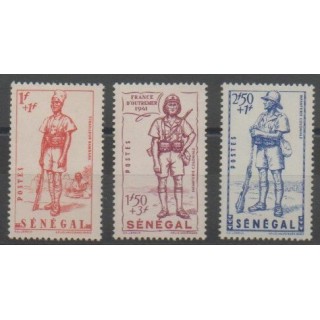 Timbres - Sénégal  - 1941 - No 170/172