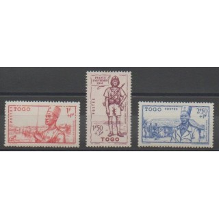 Timbres - Togo  - 1941 - No 208/210