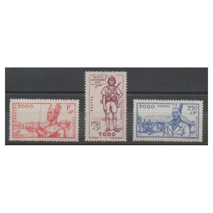 Timbres - Togo  - 1941 - No 208/210
