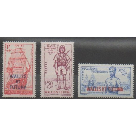Wallis and Futuna - 1941 - Nb 87/89 - Mint hinged