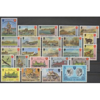Timbres - Man (Ile de) - Année complète - 1973 - No 1/24