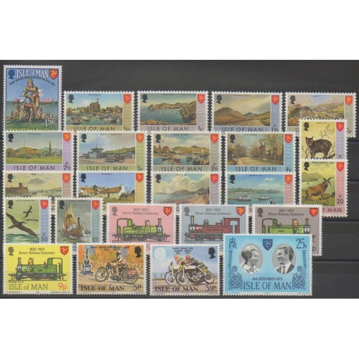 Stamps - Man (Isle of) - 1973 - Nb 1/24