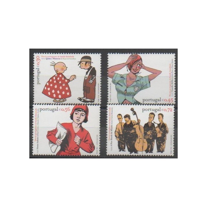 Stamps - Portugal - 2004 - Nb 2828/2831 - Cartoons - Comics