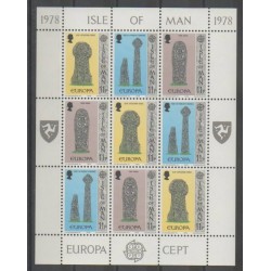 Man (Ile de) - 1978 - No 123/125 - Petite feuille - Art - Europa