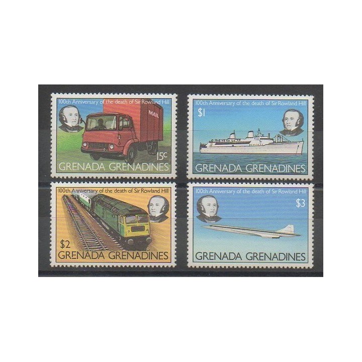 Timbres - Grenadines - 1979 - No 293/296 - Poste - Transports