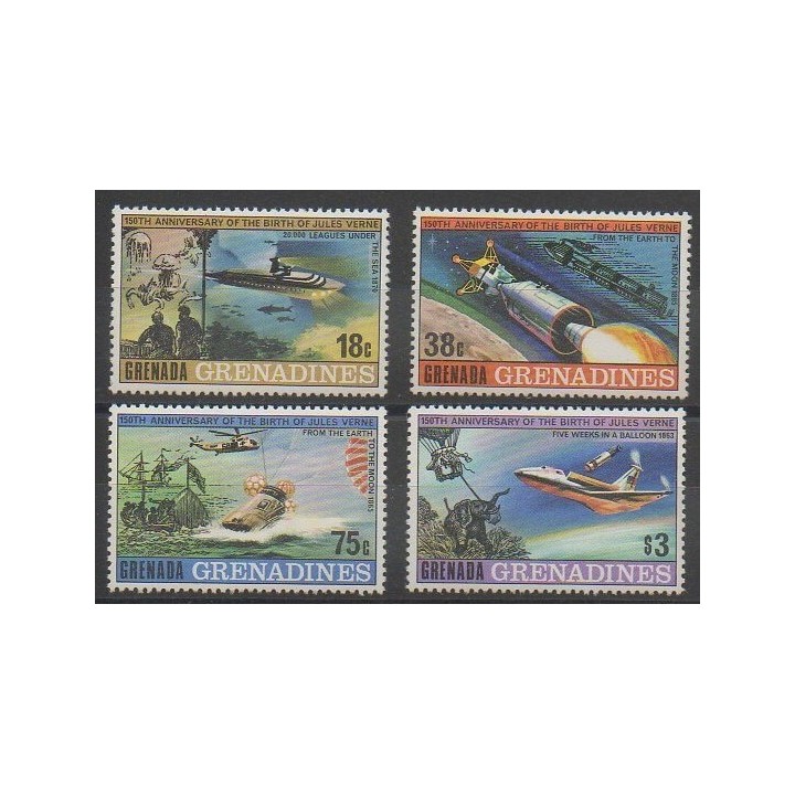 Timbres - Grenadines - 1979 - No 289/292 - Littérature