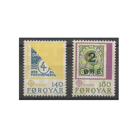 Féroé (Iles) - 1979 - No 37/38 - Timbres sur timbres - Europa