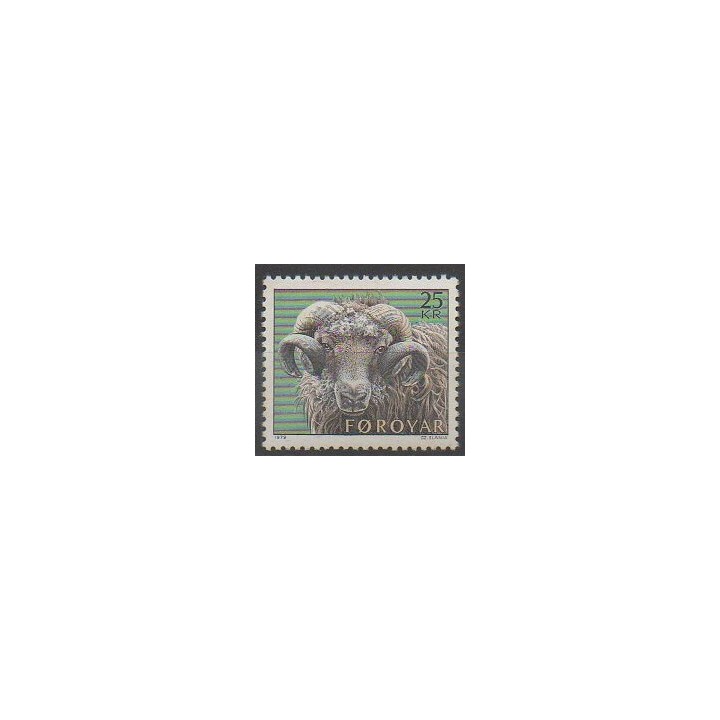Timbres - Féroé (Iles) - 1979 - No 36 - Mammifères