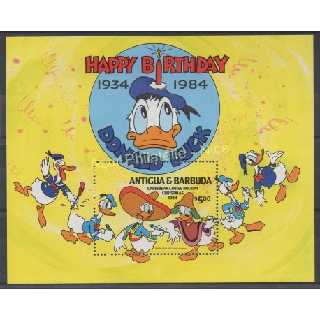 Timbres - Thème Walt Disney - Antigua et Barbuda - 1984 - No BF 85