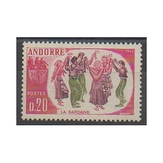 Stamps - French Andorra - 1963 - Nb 166 - Costumes Uniforms