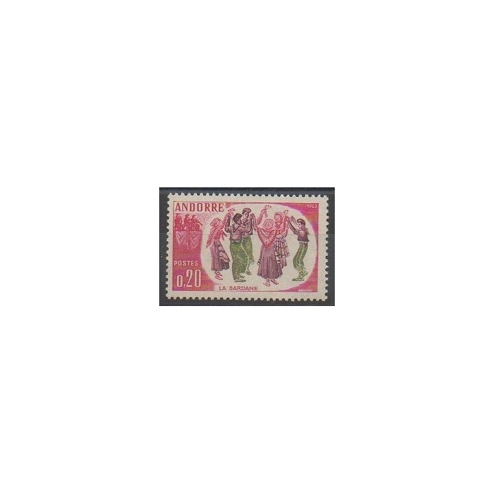 Stamps - French Andorra - 1963 - Nb 166 - Costumes Uniforms