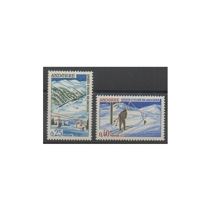 Stamps - French Andorra - 1966 - Nb 175/176 - Various sports